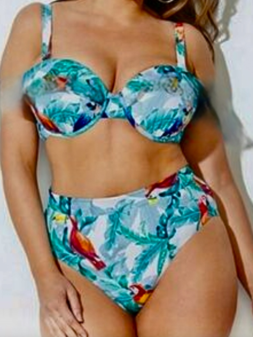EUC Gabifresh x Swimsuits For All Waterslide Bikini & High Waisted Bottom Sz 18